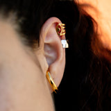 Aye σκουλαρίκι cuff χρυσό