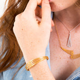 Aye διπλό κολιέ χρυσό