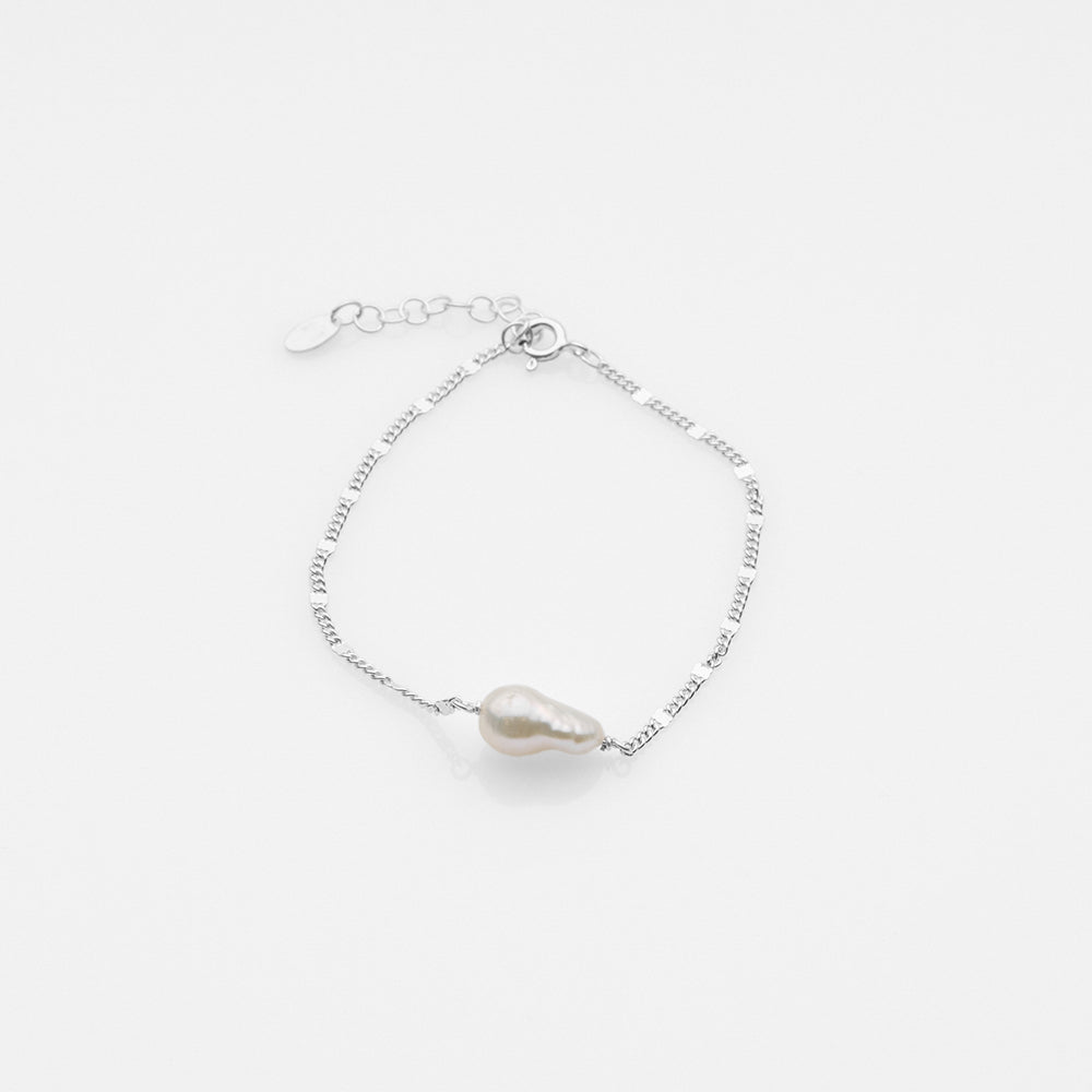 Sea & Sun fancy pearl βραχιόλι ασημί