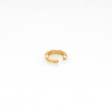 Tiny Treasures navette σκουλαρίκι cuff χρυσό