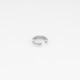 Tiny Treasures navette σκουλαρίκι cuff ασημί