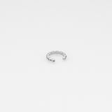 Tiny Treasures puff σκουλαρίκι cuff ασημί