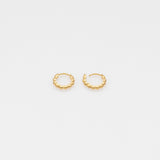 Tiny Treasures puff σκουλαρίκια huggies χρυσό