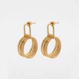 7ply σκουλαρίκια χρυσό