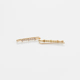 Alexa σκουλαρίκια κίτρινο χρυσό 14Κ με διαμάντια