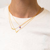 V κολιέ χρυσό