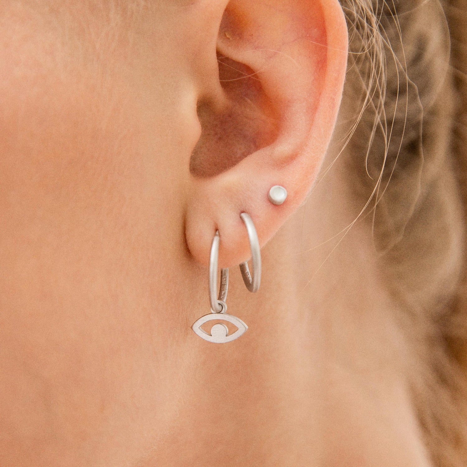 Charming Hoops S σκουλαρίκια ασημί