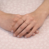 Wire βεράκι δαχτυλίδι λευκό χρυσό 14Κ