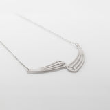 Aye διπλό κολιέ ασημί