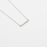 Alexa κολιέ λευκό χρυσό 14Κ με διαμάντια