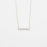 Alexa κολιέ λευκό χρυσό 14Κ με διαμάντια