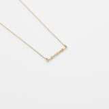 Alexa κολιέ κίτρινο χρυσό 14Κ με διαμάντια