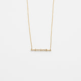 Alexa κολιέ κίτρινο χρυσό 14Κ με διαμάντια