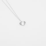 Sea & Sun heart κολιέ ασημί