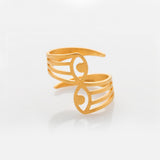 Aye διπλό δαχτυλίδι χρυσό