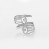 Aye διπλό δαχτυλίδι ασημί