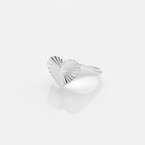 Sea & Sun heart δαχτυλίδι ασημί