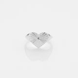 Sea & Sun heart δαχτυλίδι ασημί