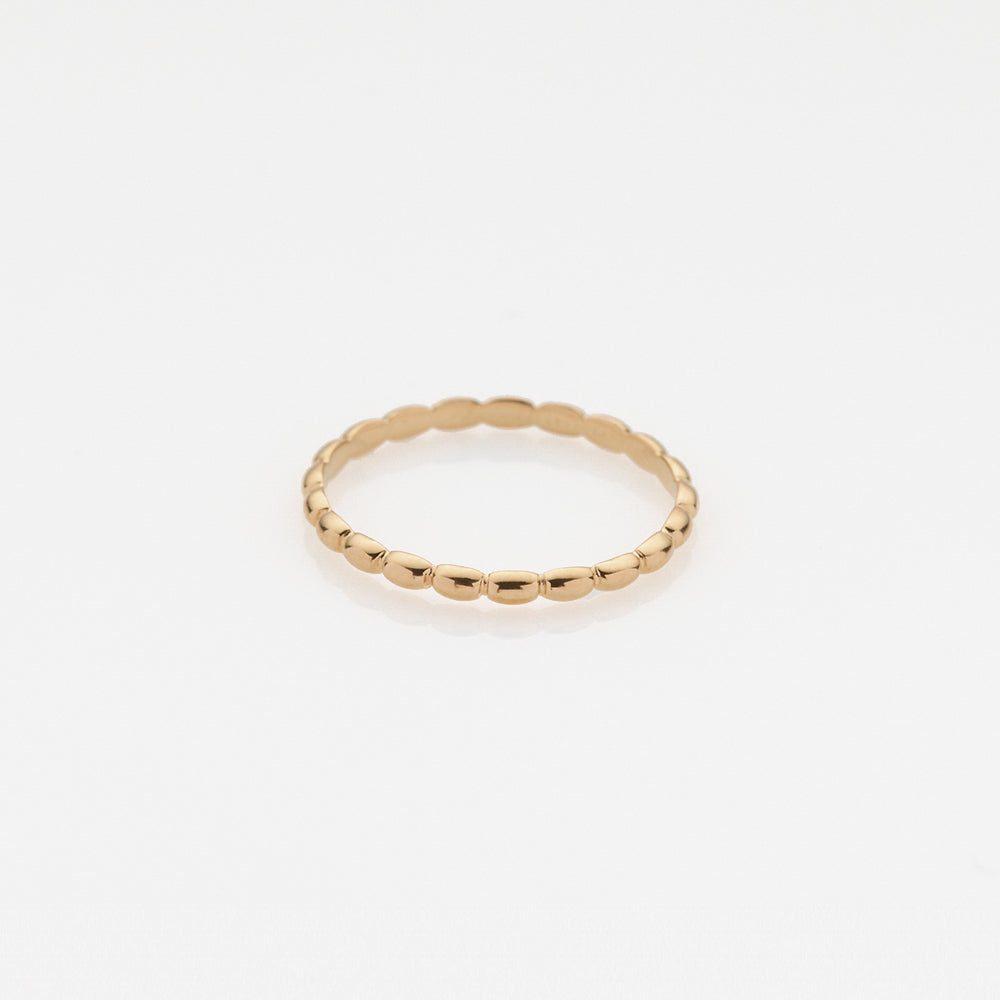 Tiny Treasures puff δαχτυλίδι κίτρινο χρυσό 14Κ