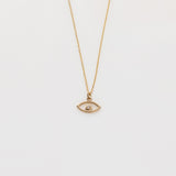 Aye κολιέ κίτρινο χρυσό 14Κ με διαμάντι