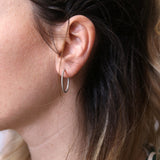 Charming Hoops L σκουλαρίκια ασημί