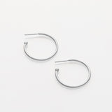 Charming Hoops L σκουλαρίκια ασημί