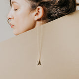 Chloi κολιέ κίτρινο χρυσό 14Κ με διαμάντι