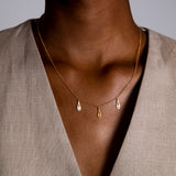 Fish Bouquet charm κολιέ χρυσό