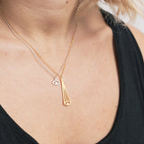 Aye μικρό κολιέ ασημί