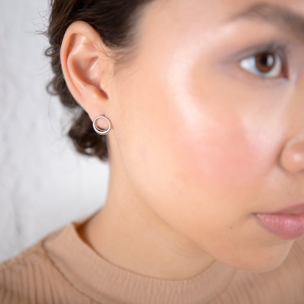 The Crew Doris σκουλαρίκια καρφωτά ασημί