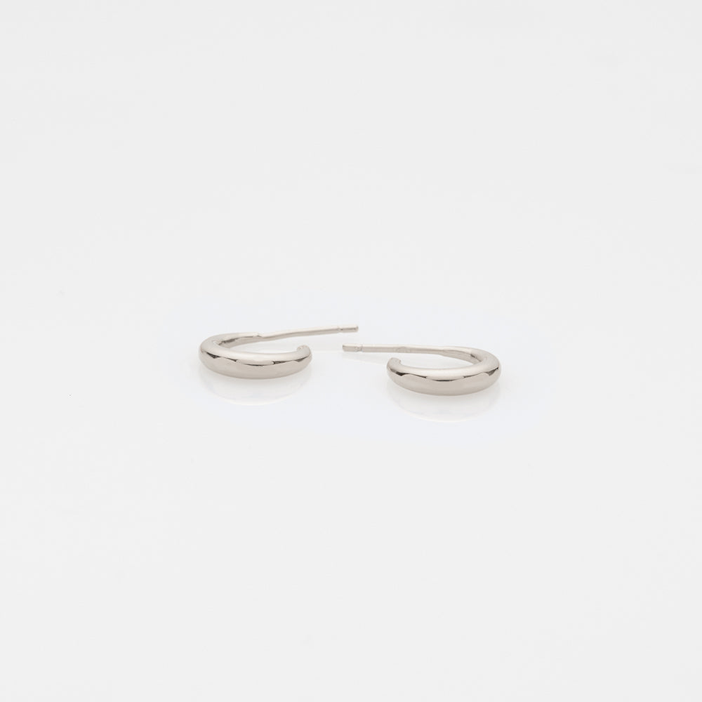 The Crew Doris κρίκοι λευκό χρυσό 14Κ