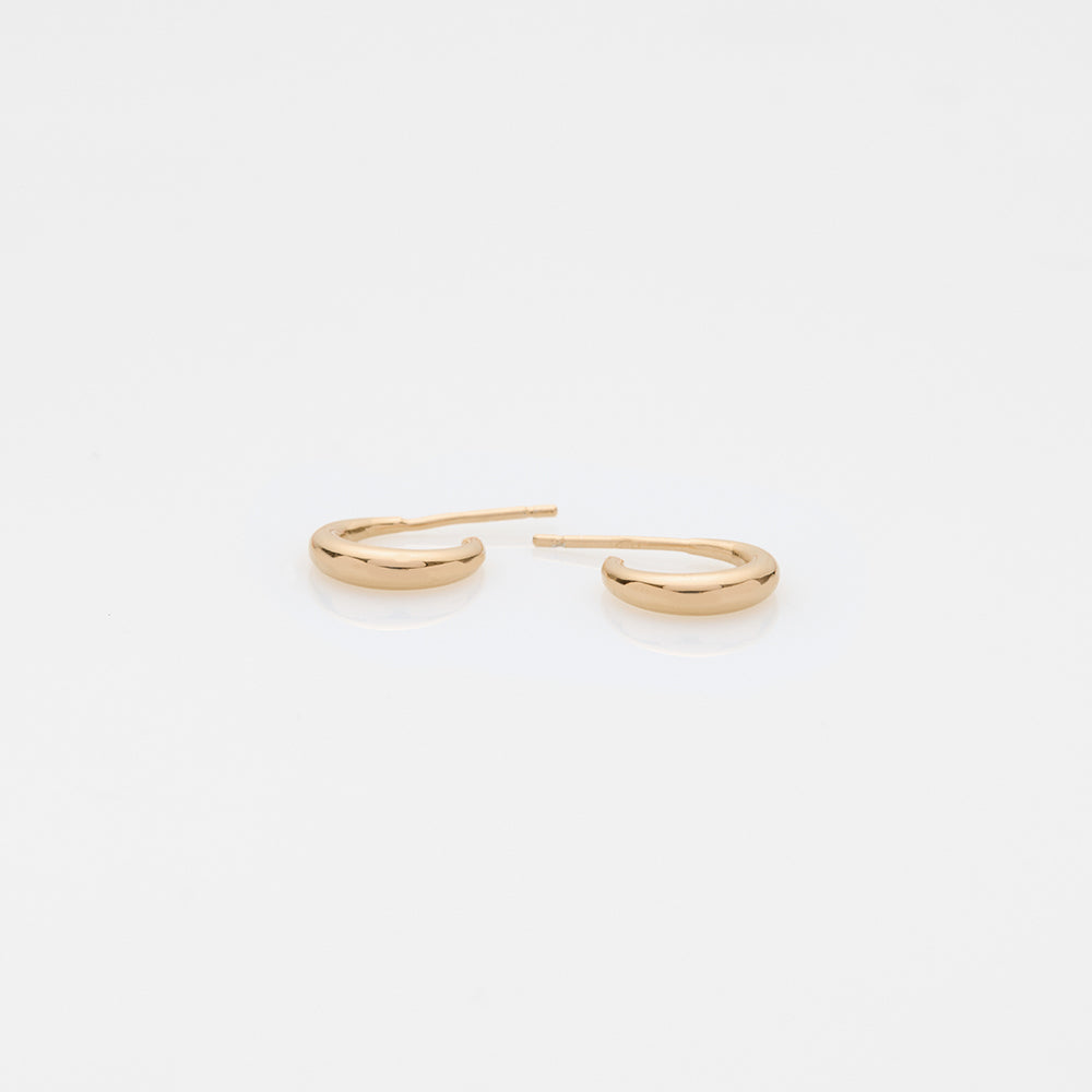 The Crew Doris κρίκοι κίτρινο χρυσό 14Κ