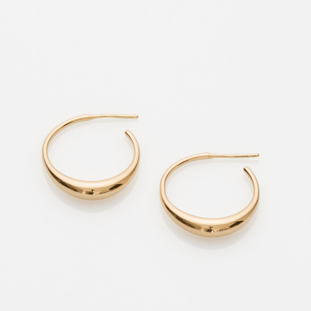 The Crew Jaggo κρίκοι κίτρινο χρυσό 14Κ