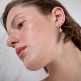 Free the Pearls arch σκουλαρίκια κίτρινο χρυσό 14Κ