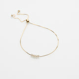 Free the Pearls βραχιόλι κίτρινο χρυσό 14Κ