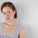 Free the Pearls σκουλαρίκια κρεμαστά κίτρινο χρυσό 14Κ