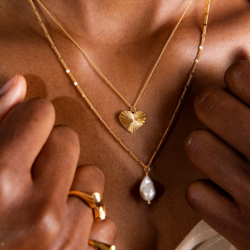 Sea & Sun fancy pearl κολιέ χρυσό