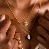 Sea & Sun fancy pearl κολιέ χρυσό