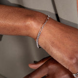 Stevie βραχιόλι ασημί