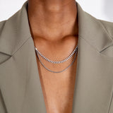 Stevie 3 κολιέ ασημί