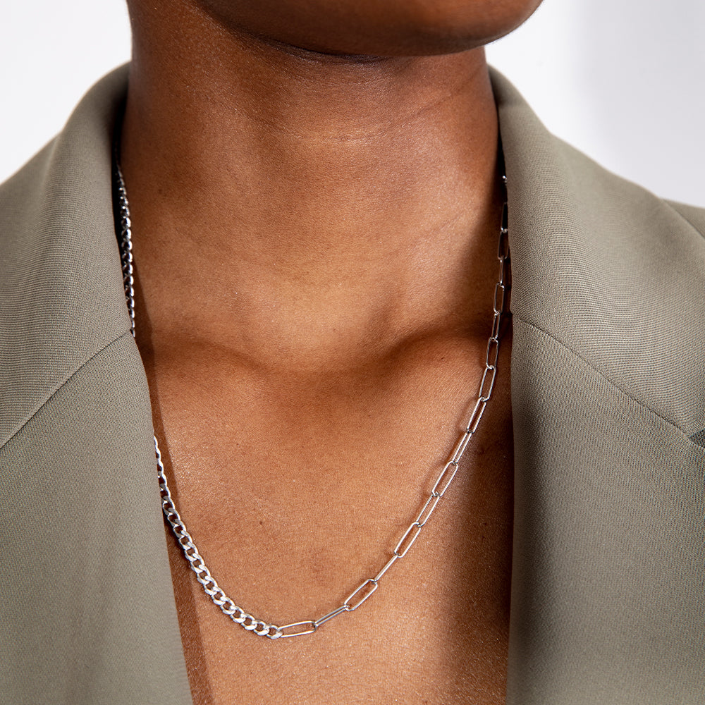 Stevie 2 κολιέ ασημί